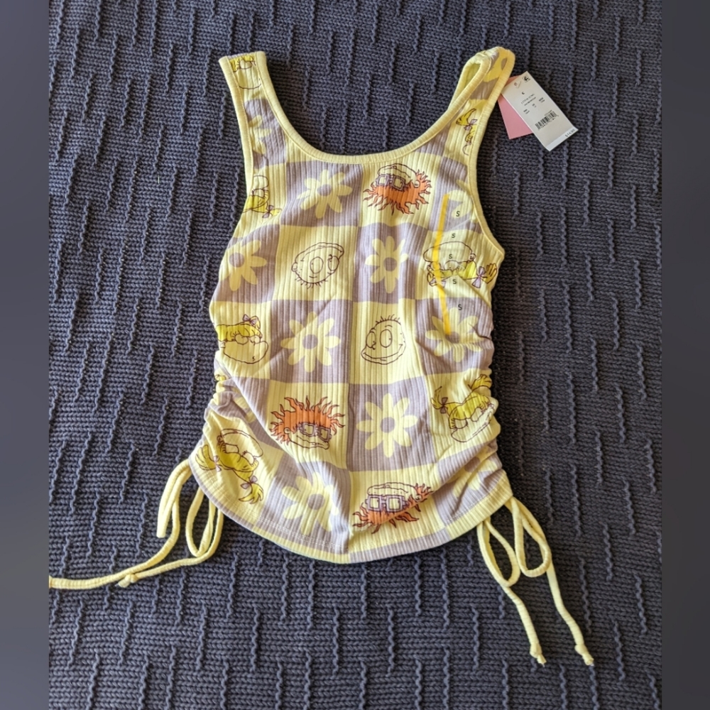 Nickelodeon Rugrats Graphic Pastel Bunch Tank Sz S NWT